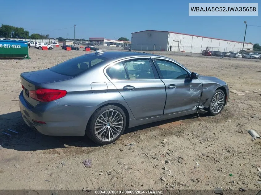 WBAJA5C52JWA35658 2018 BMW 530I