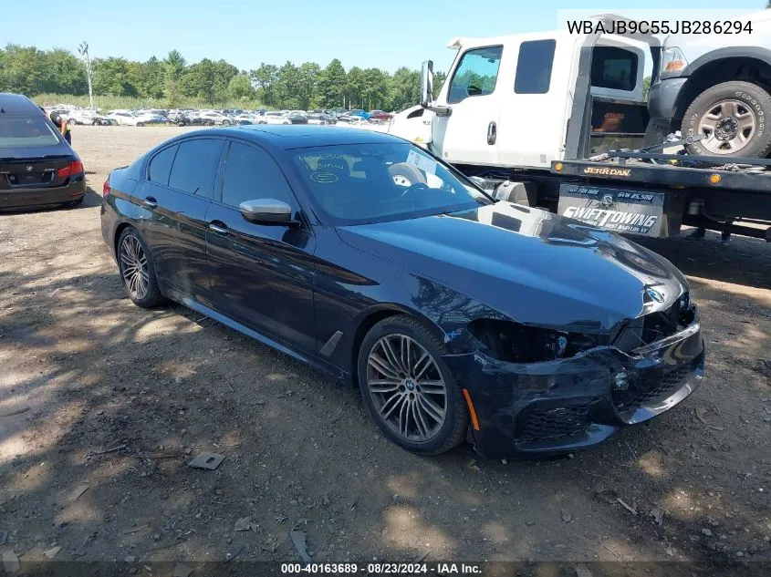 2018 BMW M550I xDrive VIN: WBAJB9C55JB286294 Lot: 40163689