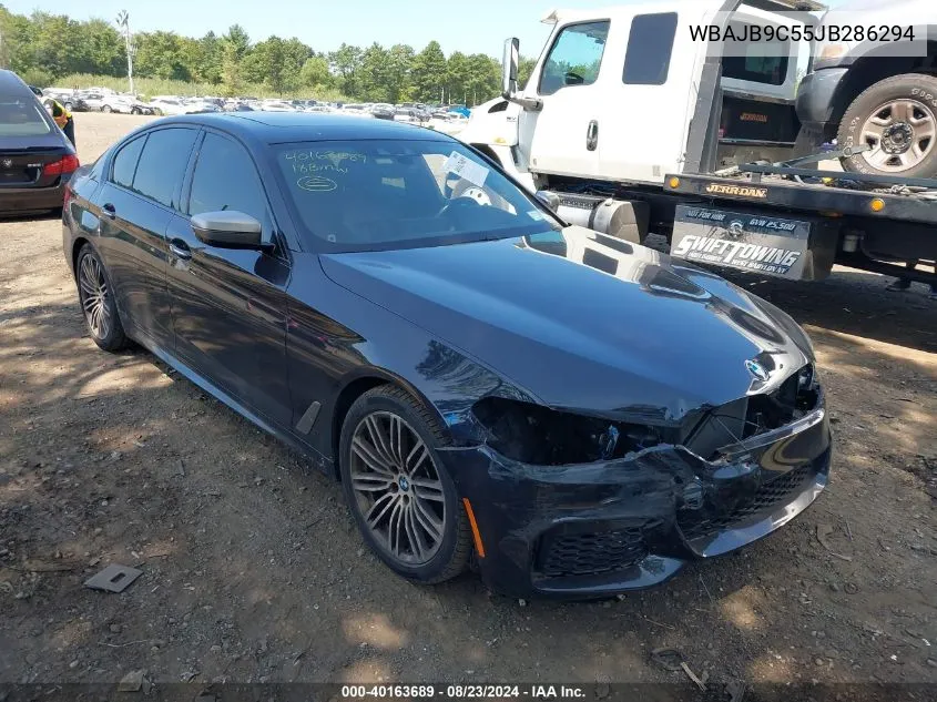 2018 BMW M550I xDrive VIN: WBAJB9C55JB286294 Lot: 40163689