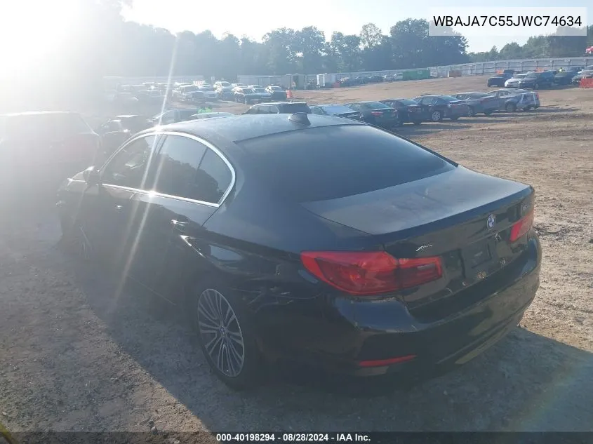 WBAJA7C55JWC74634 2018 BMW 530I xDrive