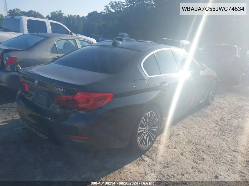 WBAJA7C55JWC74634 2018 BMW 530I xDrive