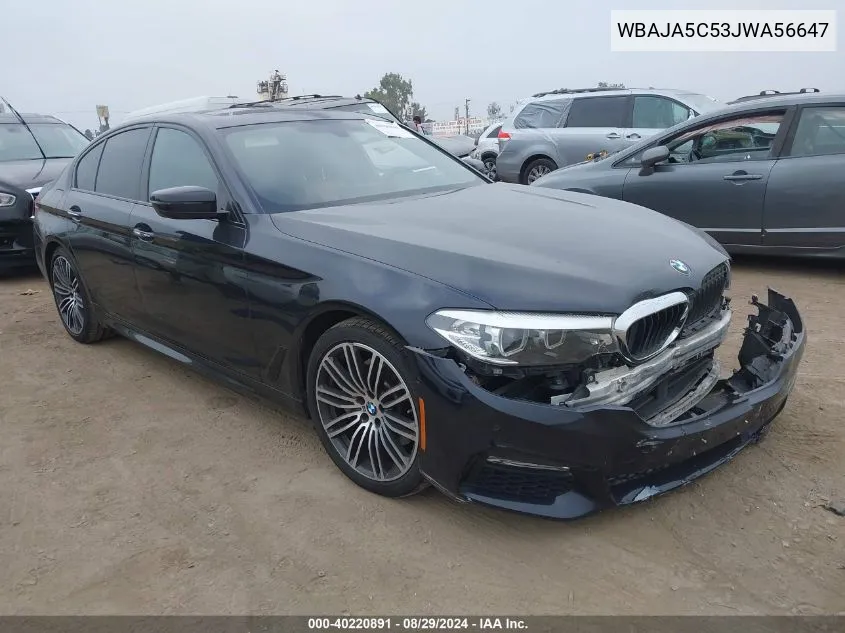 WBAJA5C53JWA56647 2018 BMW 530I