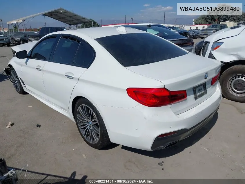 2018 BMW 530I VIN: WBAJA5C51JG899480 Lot: 40221431