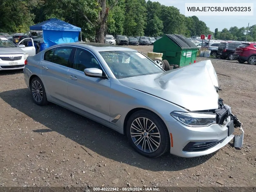 WBAJE7C58JWD53235 2018 BMW 540I xDrive