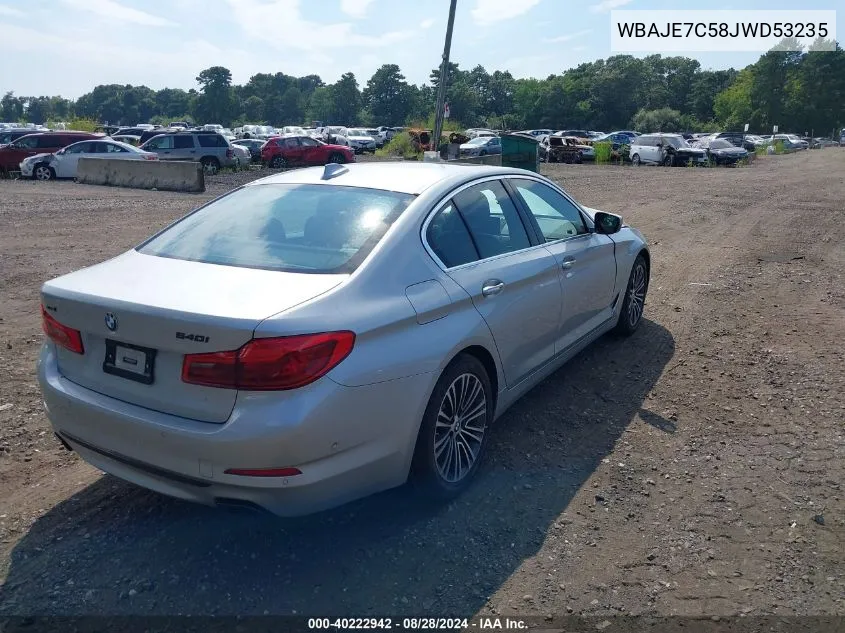 WBAJE7C58JWD53235 2018 BMW 540I xDrive