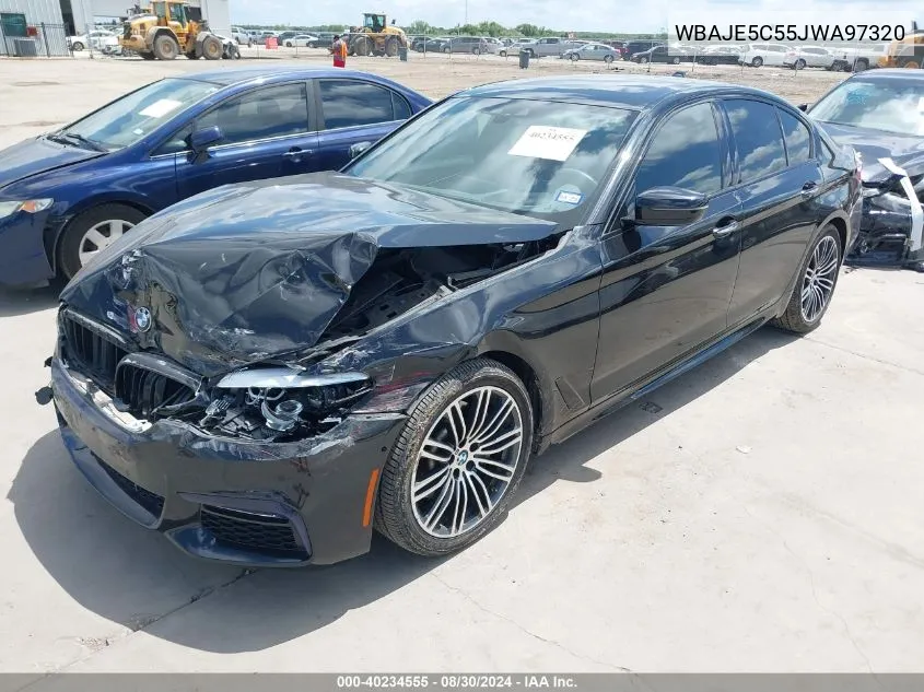 2018 BMW 540I VIN: WBAJE5C55JWA97320 Lot: 40234555