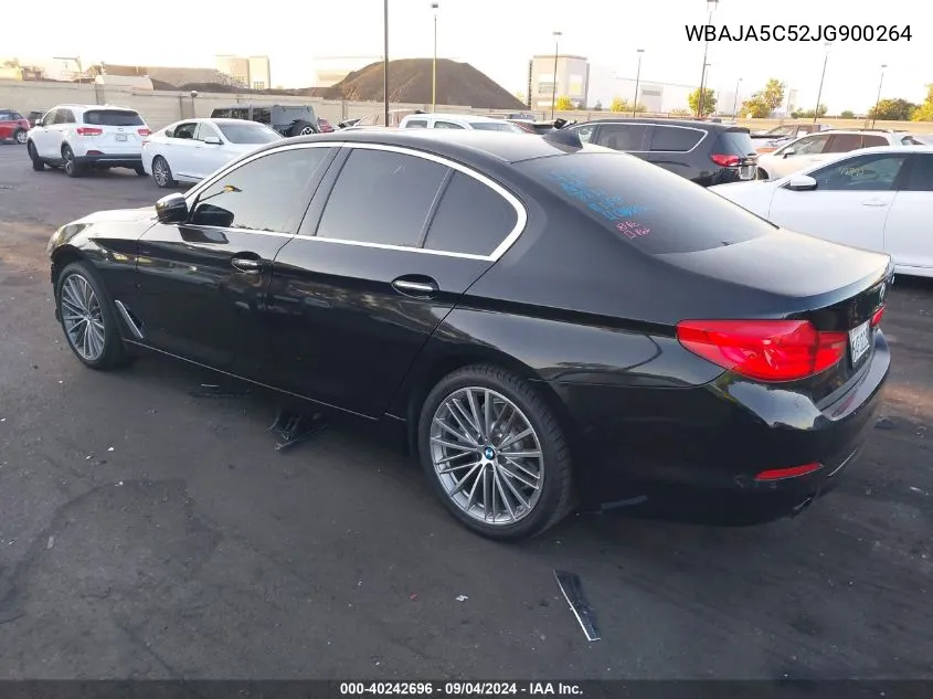 2018 BMW 530I VIN: WBAJA5C52JG900264 Lot: 40242696