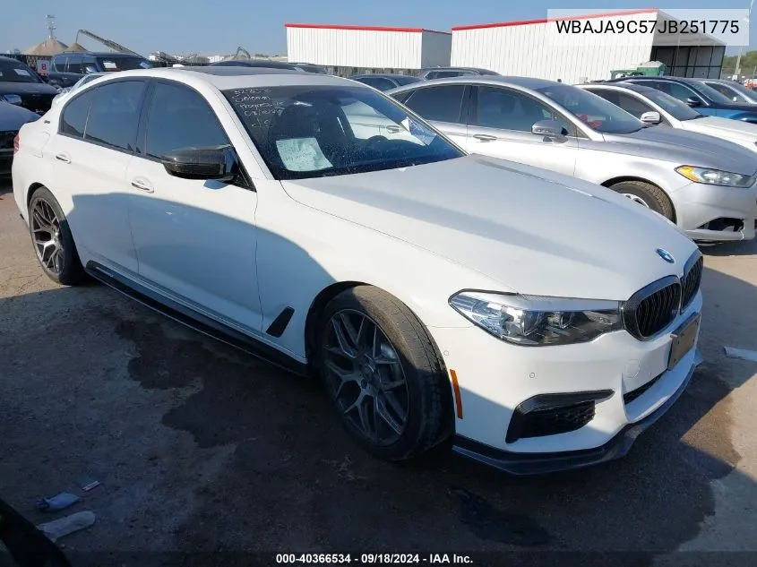 2018 BMW 530E VIN: WBAJA9C57JB251775 Lot: 40366534