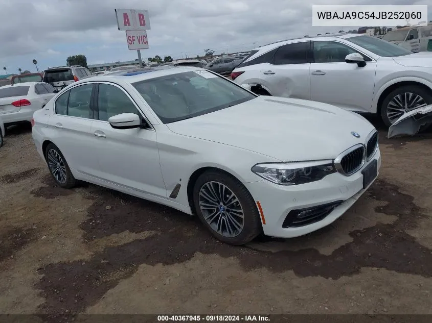 2018 BMW 530E VIN: WBAJA9C54JB252060 Lot: 40367945