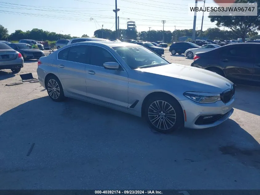 2018 BMW 540I I VIN: WBAJE5C53JWA96747 Lot: 40392174