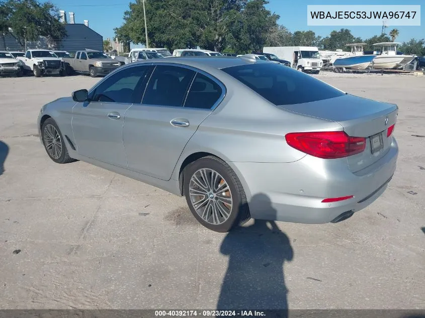 2018 BMW 540I I VIN: WBAJE5C53JWA96747 Lot: 40392174