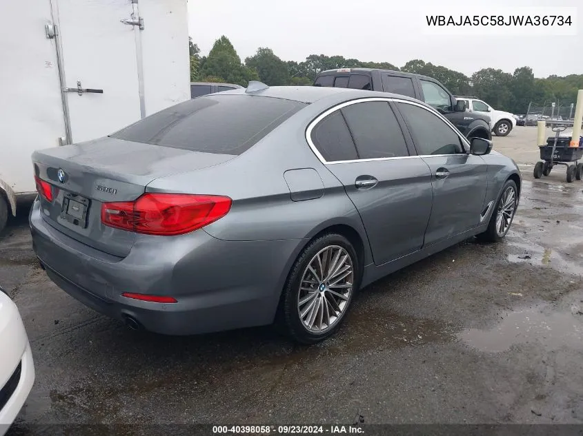 WBAJA5C58JWA36734 2018 BMW 530I