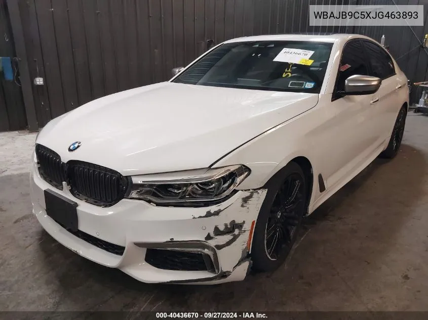 2018 BMW M550I xDrive VIN: WBAJB9C5XJG463893 Lot: 40436670