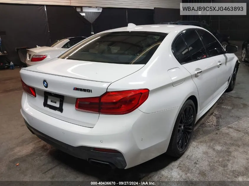 2018 BMW M550I xDrive VIN: WBAJB9C5XJG463893 Lot: 40436670