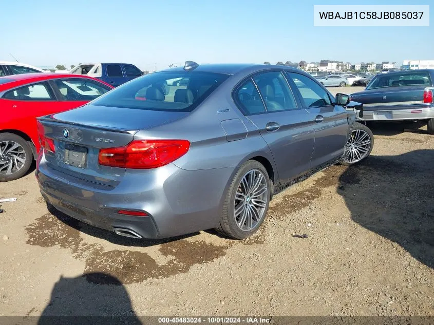 2018 BMW 530Xe VIN: WBAJB1C58JB085037 Lot: 40483024