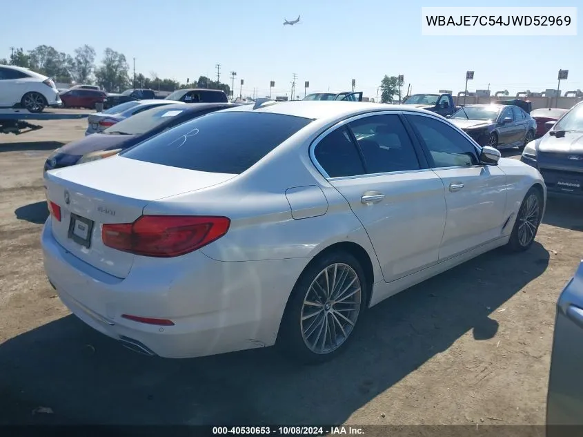 2018 BMW 540I xDrive VIN: WBAJE7C54JWD52969 Lot: 40530653