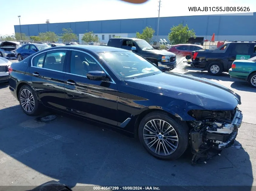 2018 BMW 530E xDrive Iperformance VIN: WBAJB1C55JB085626 Lot: 40547299