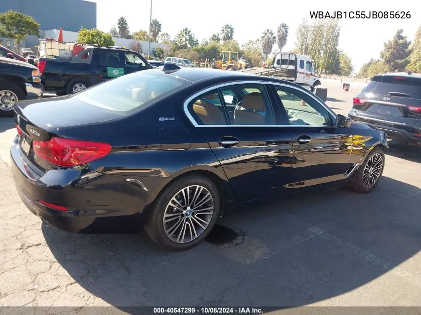 2018 BMW 530E xDrive Iperformance VIN: WBAJB1C55JB085626 Lot: 40547299