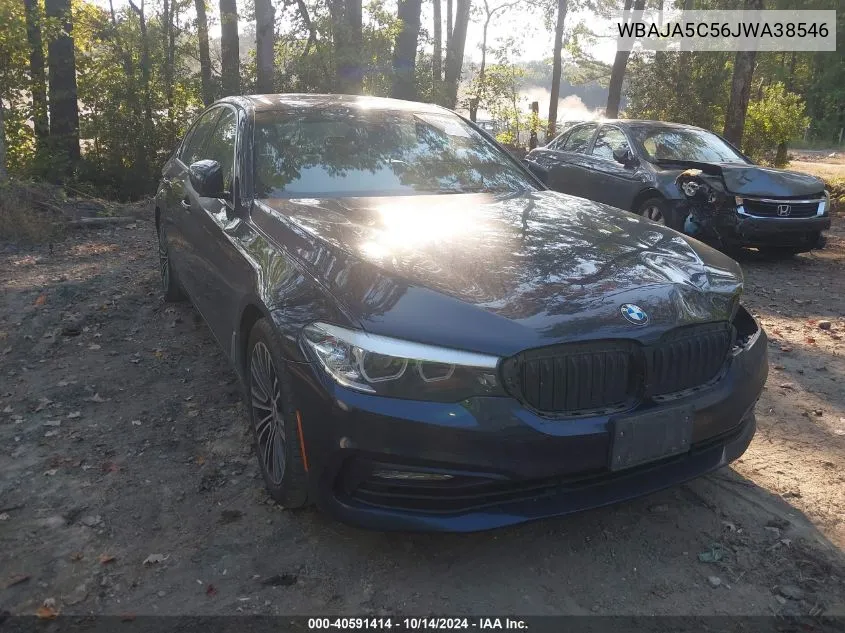 2018 BMW 530 I VIN: WBAJA5C56JWA38546 Lot: 40591414