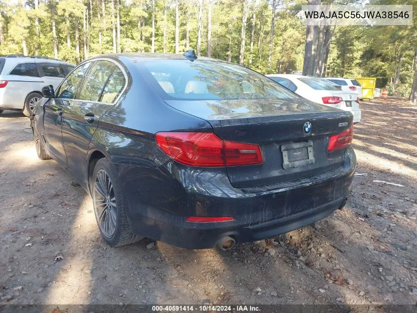 2018 BMW 530 I VIN: WBAJA5C56JWA38546 Lot: 40591414