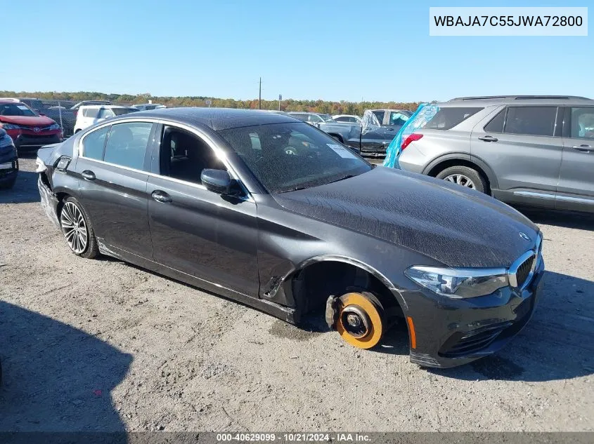 WBAJA7C55JWA72800 2018 BMW 530I Xi