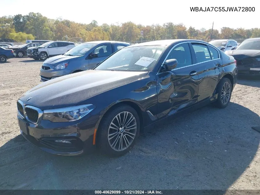 WBAJA7C55JWA72800 2018 BMW 530I Xi