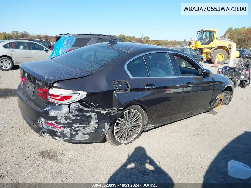 WBAJA7C55JWA72800 2018 BMW 530I Xi