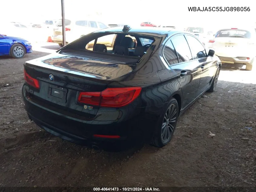 2018 BMW 530I VIN: WBAJA5C55JG898056 Lot: 40641473