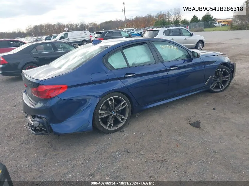 2018 BMW M550I xDrive VIN: WBAJB9C54JB286318 Lot: 40746934