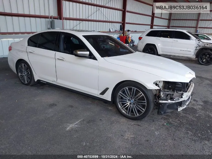 2018 BMW M550I xDrive VIN: WBAJB9C53JB036164 Lot: 40753599