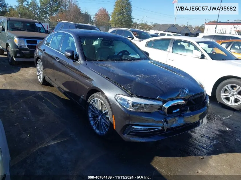 2018 BMW 540I VIN: WBAJE5C57JWA95682 Lot: 40784189