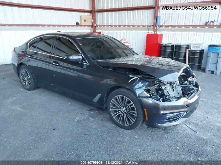 2018 BMW 540I xDrive VIN: WBAJE7C54JWC56954 Lot: 40799909