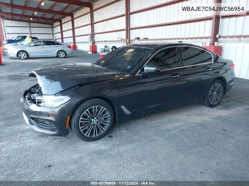 2018 BMW 540I xDrive VIN: WBAJE7C54JWC56954 Lot: 40799909