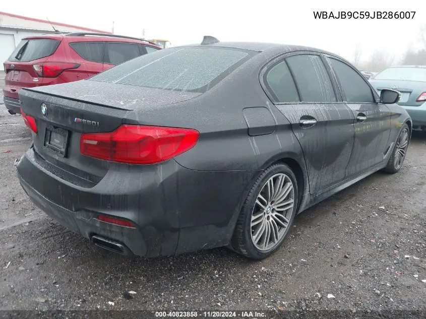 2018 BMW M550I xDrive VIN: WBAJB9C59JB286007 Lot: 40823858