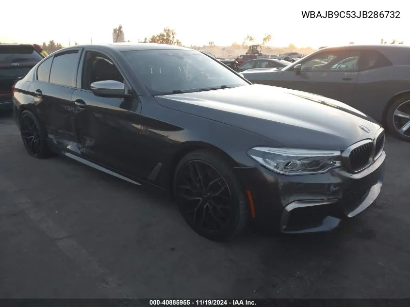 2018 BMW M550I xDrive VIN: WBAJB9C53JB286732 Lot: 40885955