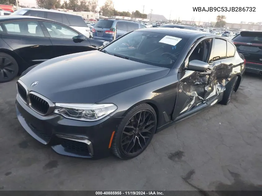 2018 BMW M550I xDrive VIN: WBAJB9C53JB286732 Lot: 40885955