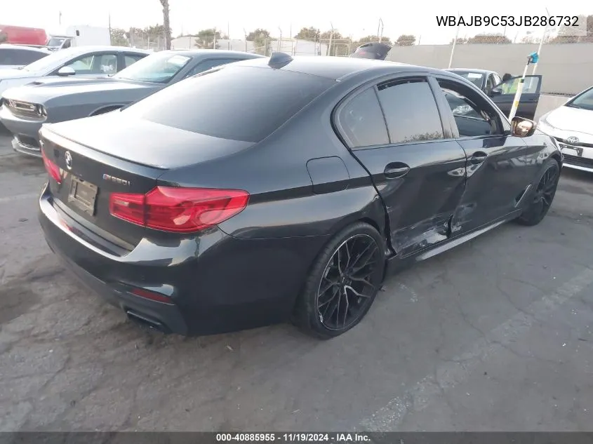 2018 BMW M550I xDrive VIN: WBAJB9C53JB286732 Lot: 40885955