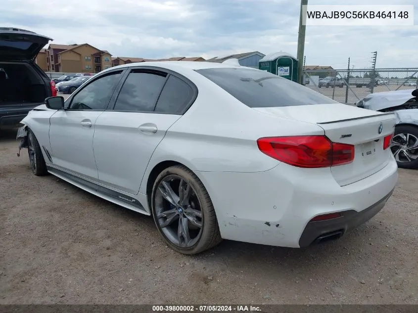 2019 BMW M550I xDrive VIN: WBAJB9C56KB464148 Lot: 39800002