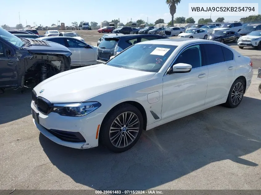 WBAJA9C52KB254794 2019 BMW 530E Iperformance