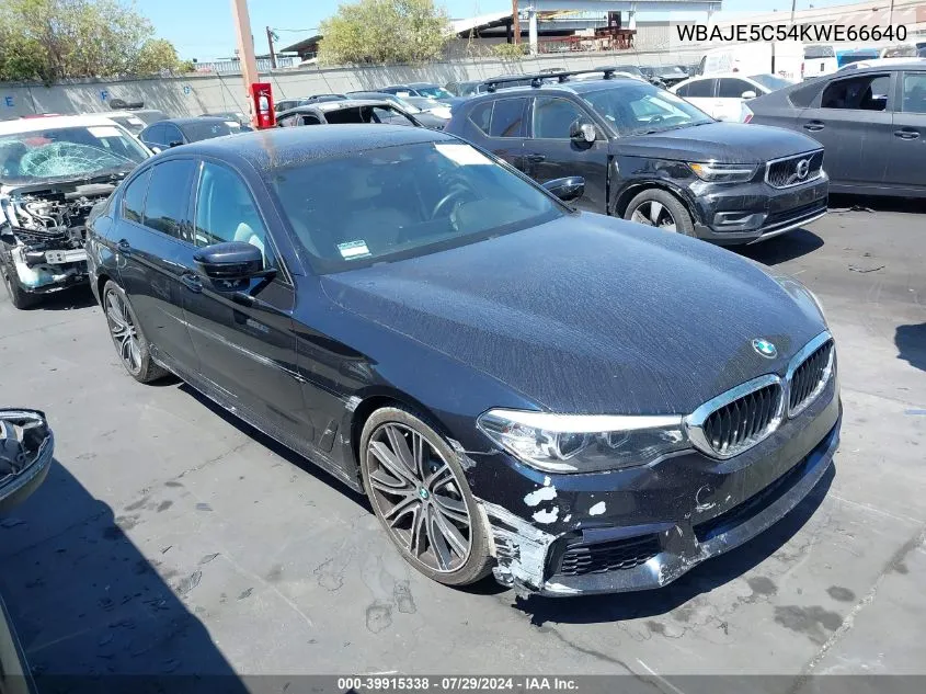 2019 BMW 540I VIN: WBAJE5C54KWE66640 Lot: 39915338