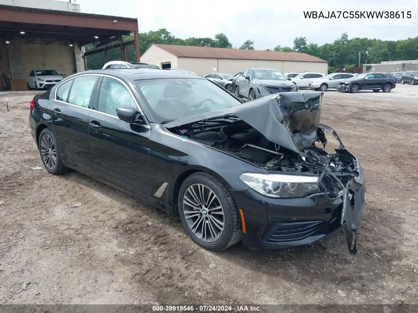 WBAJA7C55KWW38615 2019 BMW 530I xDrive