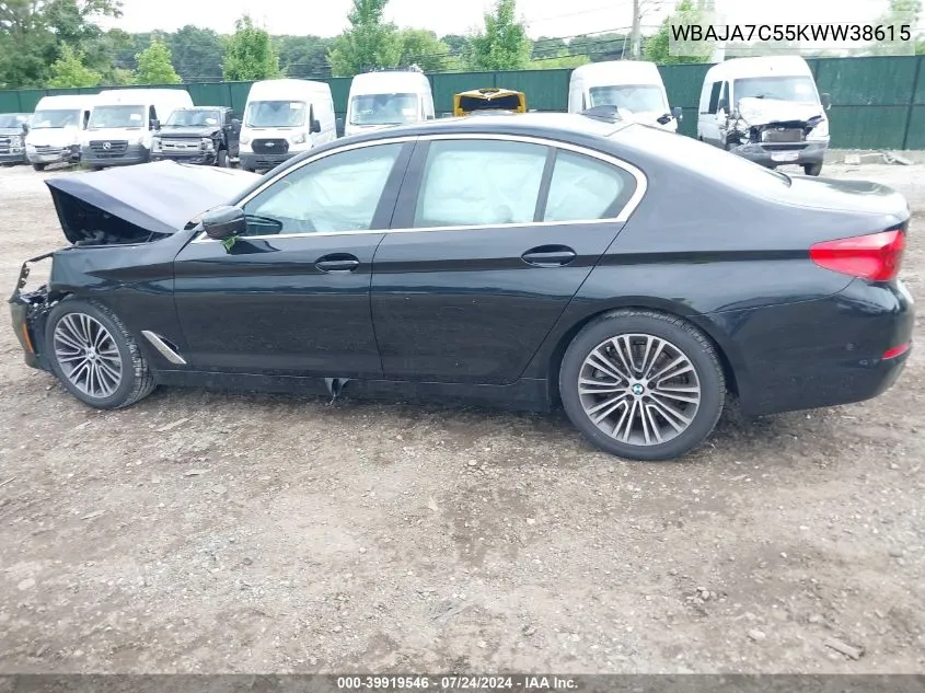 WBAJA7C55KWW38615 2019 BMW 530I xDrive