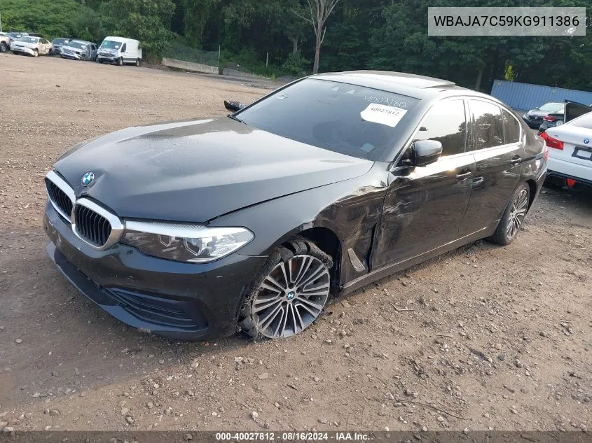 WBAJA7C59KG911386 2019 BMW 530I xDrive