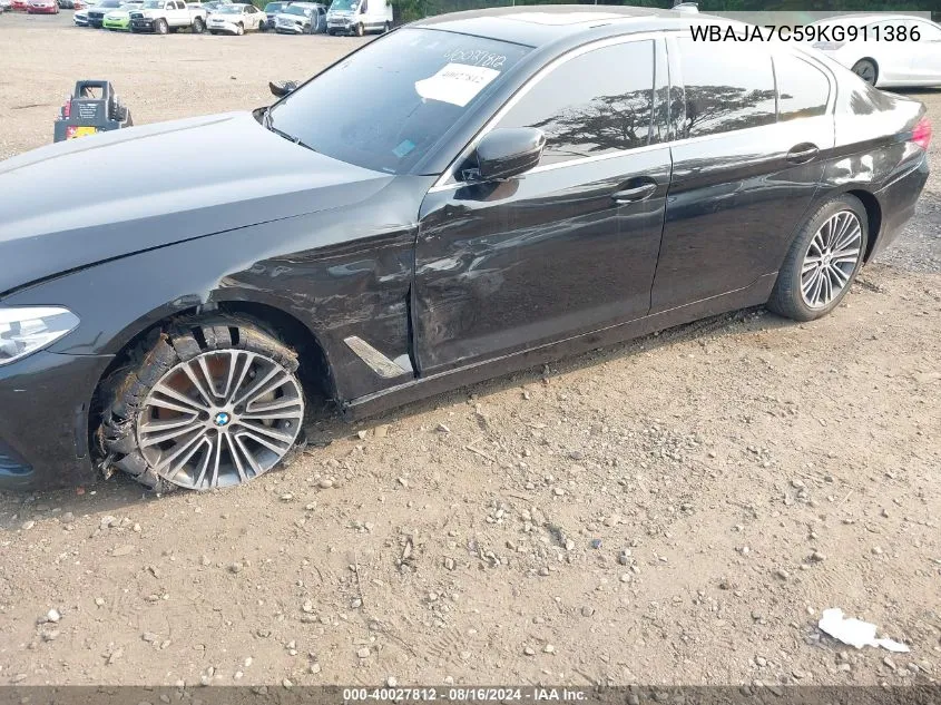 WBAJA7C59KG911386 2019 BMW 530I xDrive