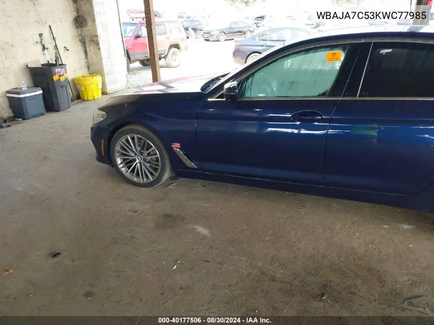 WBAJA7C53KWC77985 2019 BMW 530I xDrive