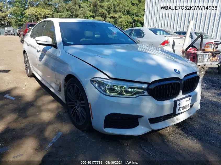 WBAJE7C52KWW14938 2019 BMW 540I xDrive