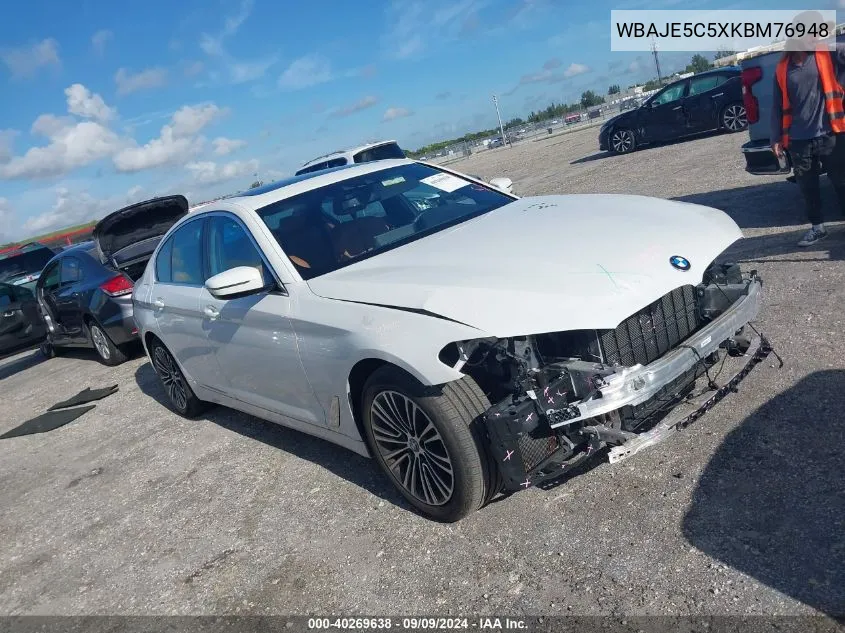 2019 BMW 540I VIN: WBAJE5C5XKBM76948 Lot: 40269638