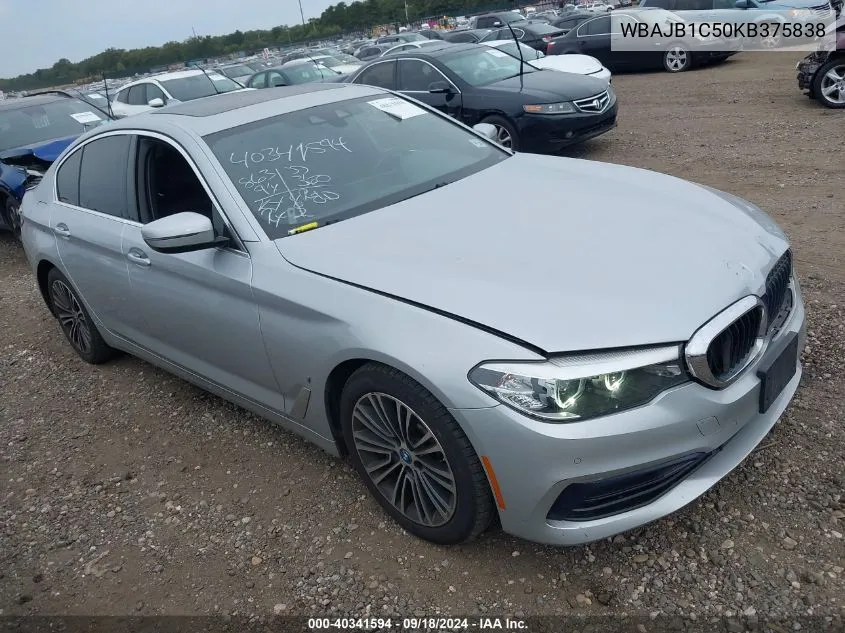 2019 BMW 530E VIN: WBAJB1C50KB375838 Lot: 40341594