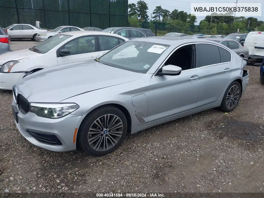 2019 BMW 530E VIN: WBAJB1C50KB375838 Lot: 40341594