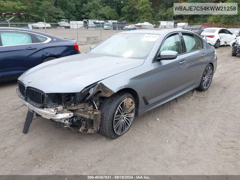 WBAJE7C54KWW21258 2019 BMW 540I xDrive